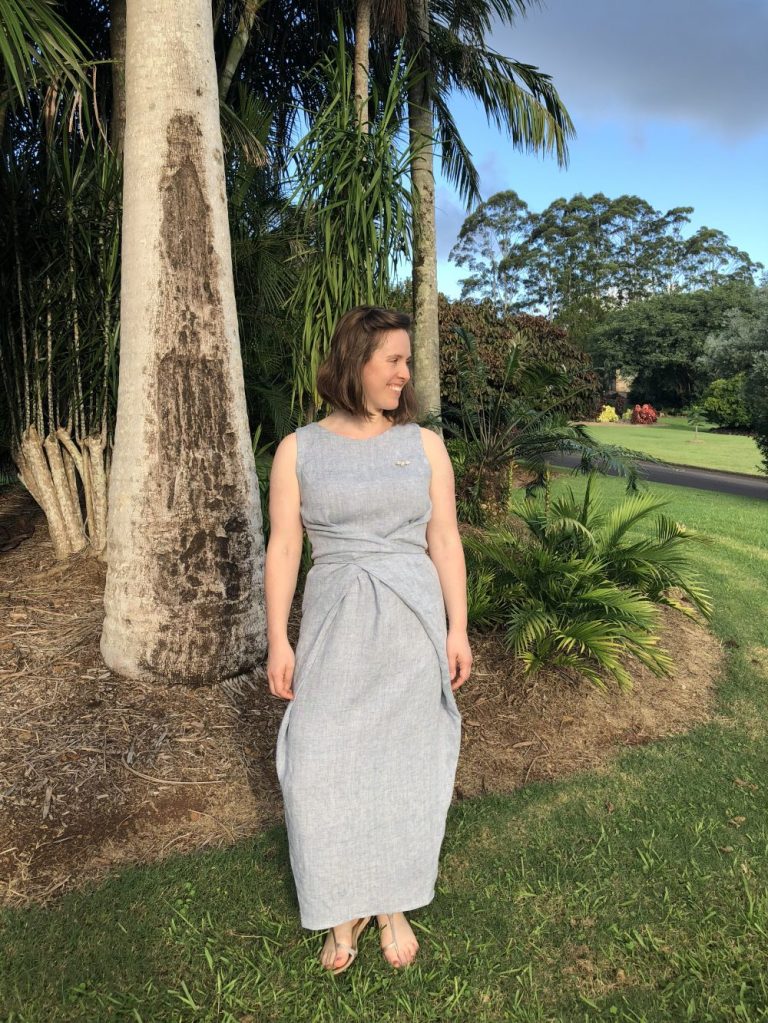 Named Patterns: Kielo Wrap Dress in Linen – poppykettle